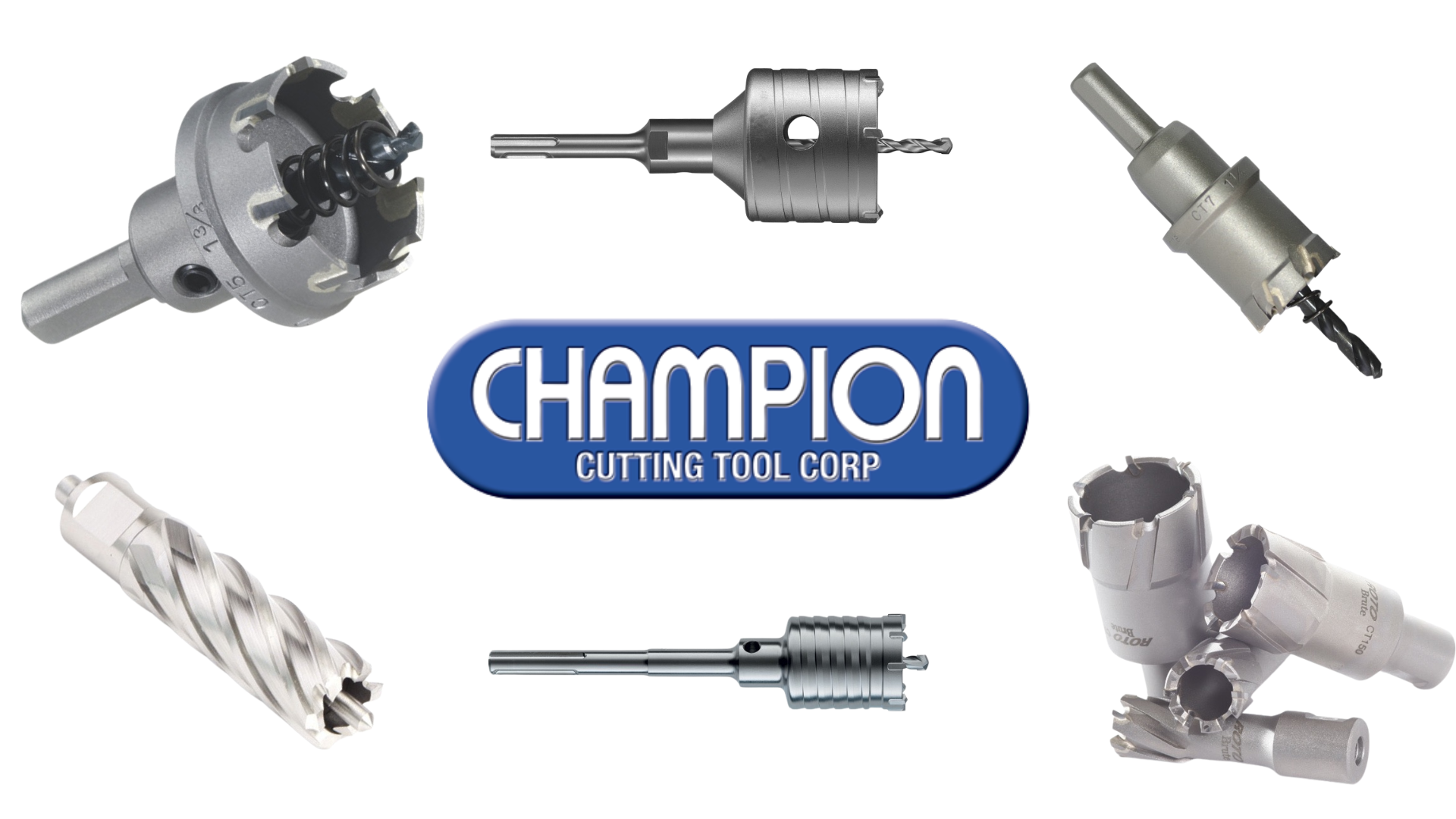 Champion Cutting Tools Industrial hole saws for sale. carbide hole saws, bi-metal hole saws, HSS hole saws and more